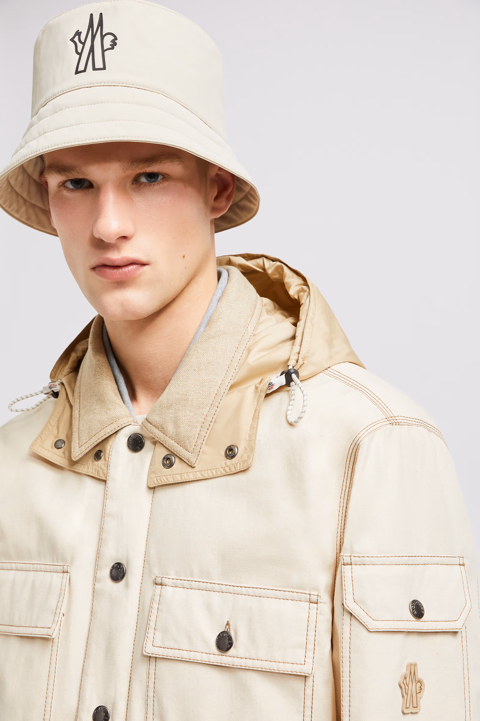 Kelpius Cotton Down Field Jacket Men Light Beige Moncler 4